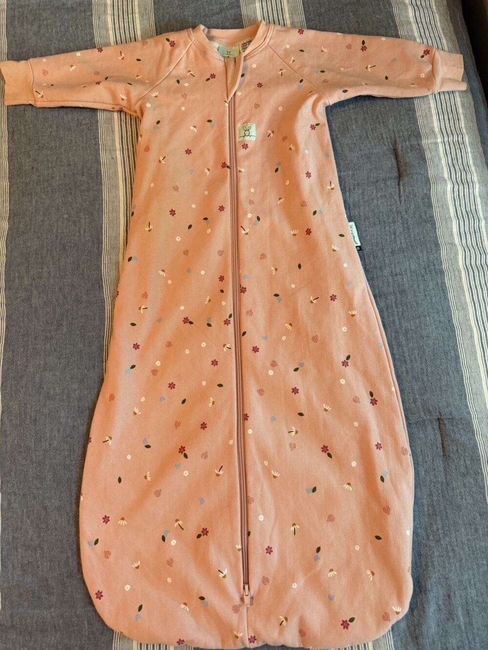 Ergobaby ergopouch pink sleeved sleep sack 1.0 tog Sz 3-12 months new